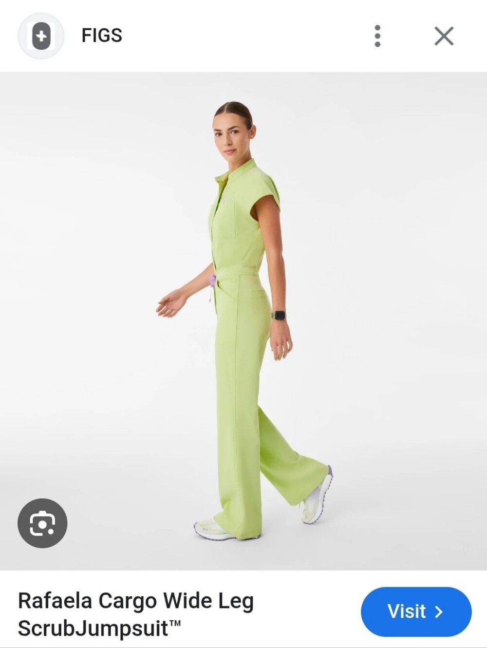 Figs XXST Sea Mist Rafaela Wide Leg Scrubjumpsuit